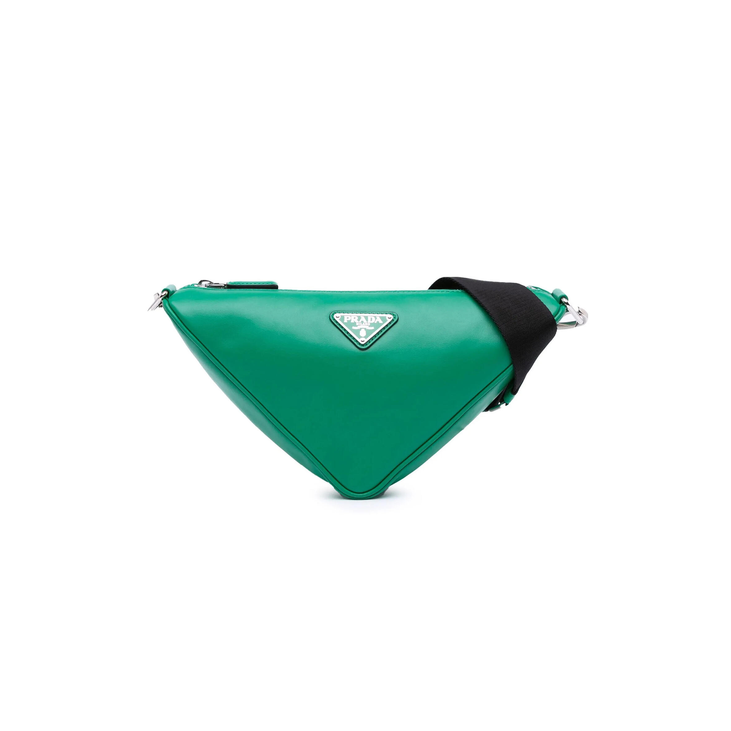 PRADA SOFT CALFSKIN TRIANGLE CROSSBODY BAG 1VH155 (26*15*12cm)